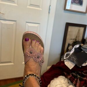 6 1/2 summer dusty pink sandel